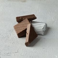 Gümüş Gofrajlı Yüksek Kare