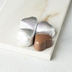 Gümüş Yaldızlı Kalp