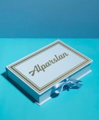 Kurdeleli Erkek Bebek Kutusu