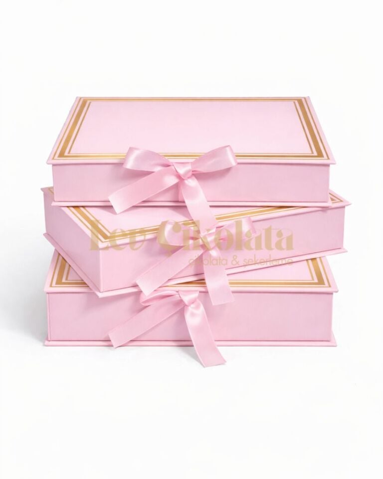 Kurdeleli Kitap Kutu Pembe